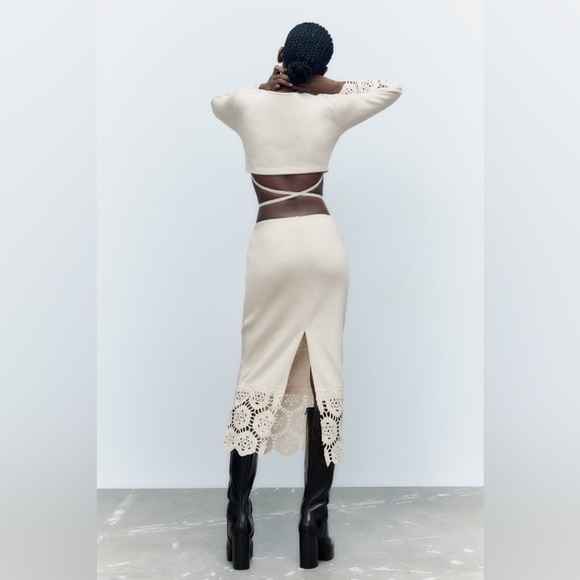 Zara Crochet Midi Skirt‎ - Picture 5 of 17